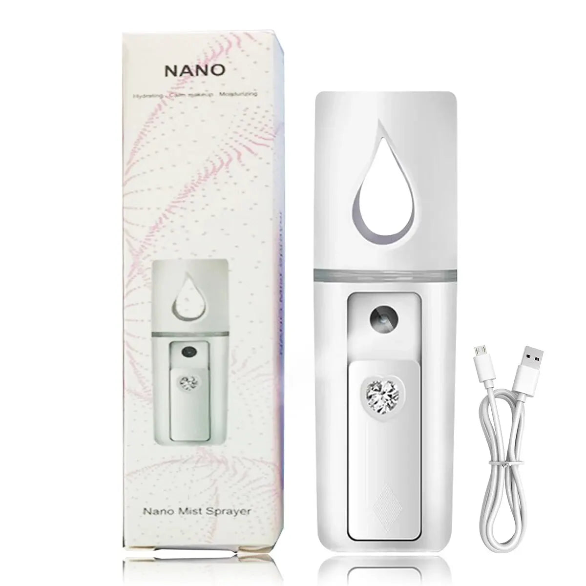 20ml Face Steamer & Portable Facial Sprayer – Nano Hydrating Humidifier for Anti-Aging Skin Care