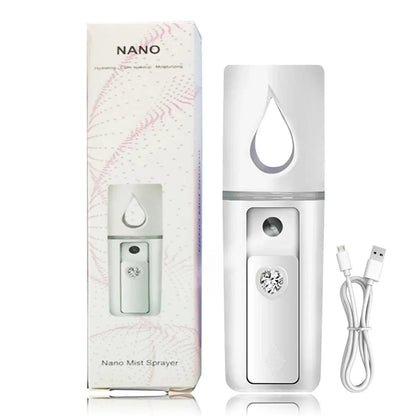 20ml Face Steamer & Portable Facial Sprayer – Nano Hydrating Humidifier for Anti-Aging Skin Care