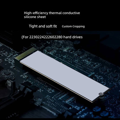 M.2 2280 SSD Silicone Thermal Pad & Grease – Heat-Conductive Cooling Sheet for CPU, GPU, Graphics Card & Phone Screens