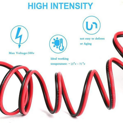 STONEGO 2-PIN Extension Cable – 22AWG for WS2812 WS2811 RGB LED Strips, 5m/10m/20m Length Options