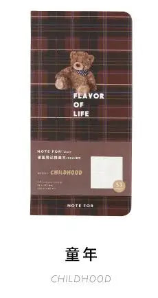 Retro Weekly Planner Notebook – Slim Notepad for Office & School, Cute Weekly Record Book