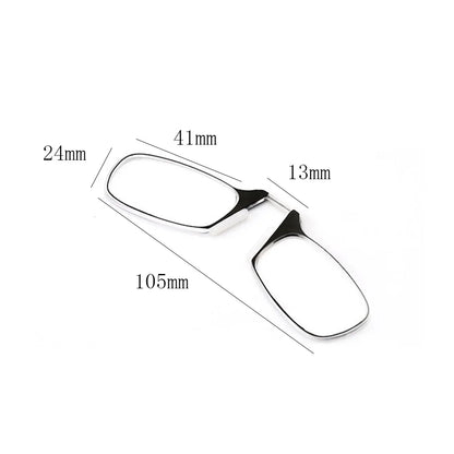Clip-On Nose Reading Glasses – Ultralight Folding Mini Keychain for Men & Women +1.0 to +4.0