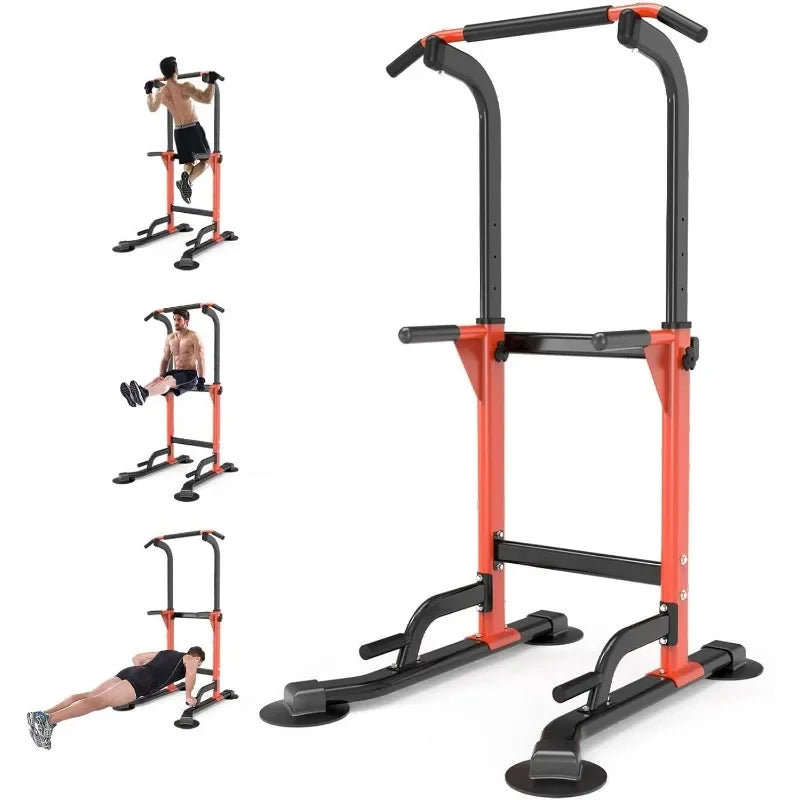 Heavy Duty Dip Station for Home Gym – Strength Training Pull Up & Dip Bar 330Lbs Capacity with Authenticity Guarantee USA