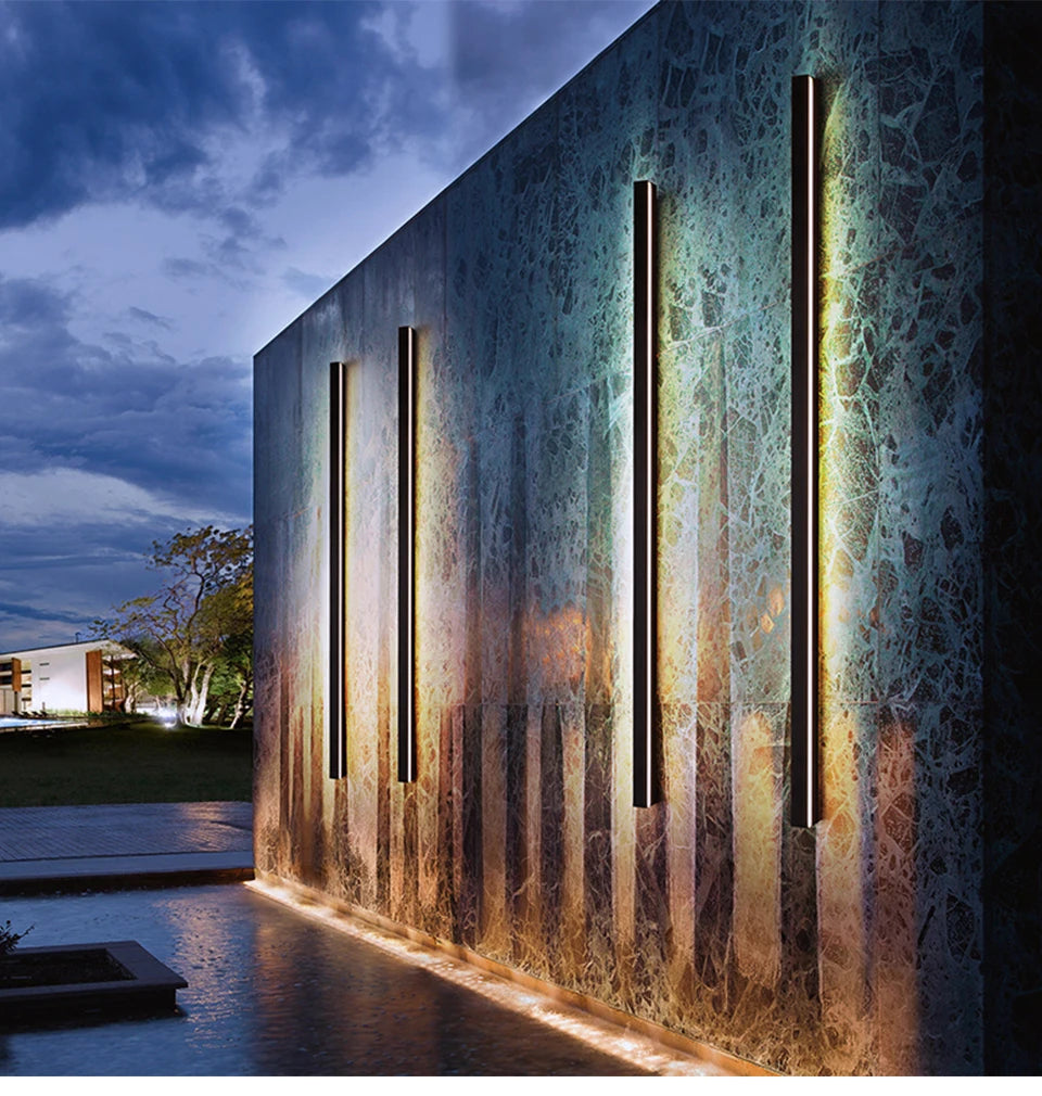 LED Outdoor Wall Light – Modern Waterproof IP65 Porch & Patio Lamp, Rainproof Exterior Wall Sconce for Garage & Garden