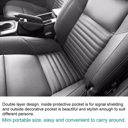 Double Layer Signal Blocker Bag - Anti-Radiation GPS Phone Shielding Pouch for ID Card Storage & Anti-Tracking