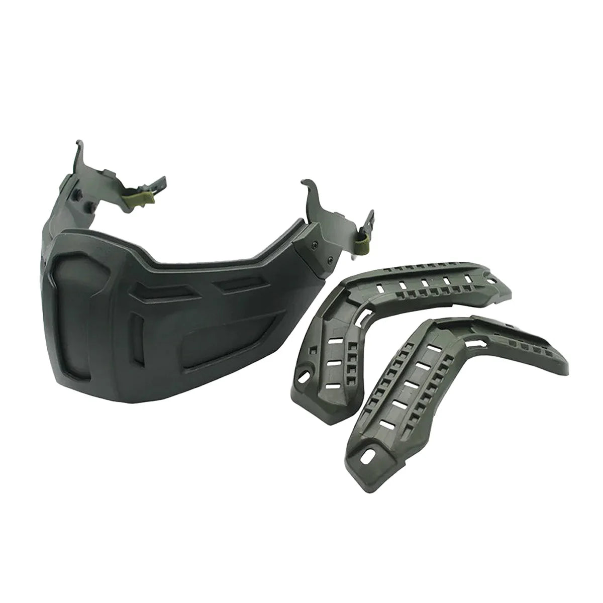 Tactical FAST Helmet Half Face Mask with Flip Goggles – Airsoft, Paintball, and Hunting Gear Accessories