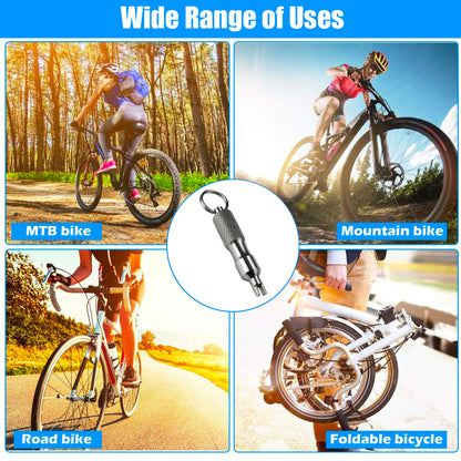 Universal Stainless Steel Tire Repair Screwdriver & Valve Wrench with Key Ring – Car & Motorcycle Tire Repair Tool