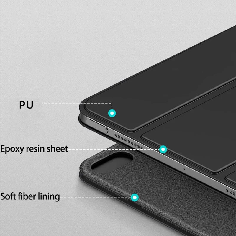 Smart Magnetic Case for iPad Pro 11 – Ultra Slim Tri-Fold Cover for iPad 10th Gen, Air 5, Pro 11 M2 (2022) with Protection Clip