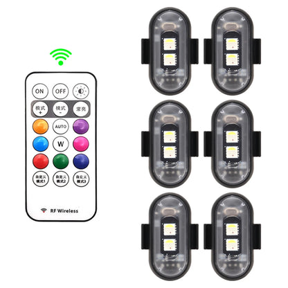 Wireless RGB LED Strobe Lights – Warning & Position Lights for Aircraft, Helicopters, and Motorcycles