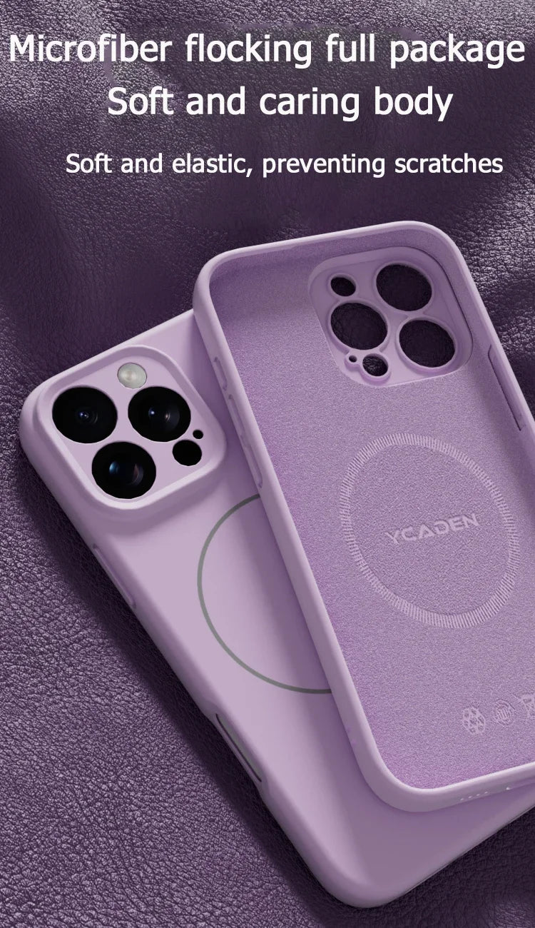 Original Liquid Soft Silicone Magsafe Case — Magnetic Wireless Charging Cover for iPhone 11–16 Pro Max