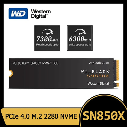 Western Digital WD SN850X 1TB/2TB SSD – NVMe Gen4 PCIe M.2 2280 Internal Solid State Drive for PS5, Desktop & Laptop