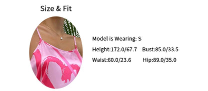 Women’s Sexy Satin Slip Nightdress - Backless Cross Strappy Sleepwear for Luxurious Comfort