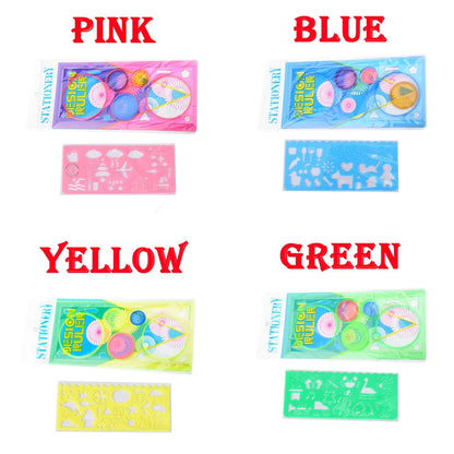 Geometry Spirograph Drawing Stencils Set: Creative Kids Educational Toy for Art Crafts - Variety of Flowers Ruler, Painting Template for Hours of Fun