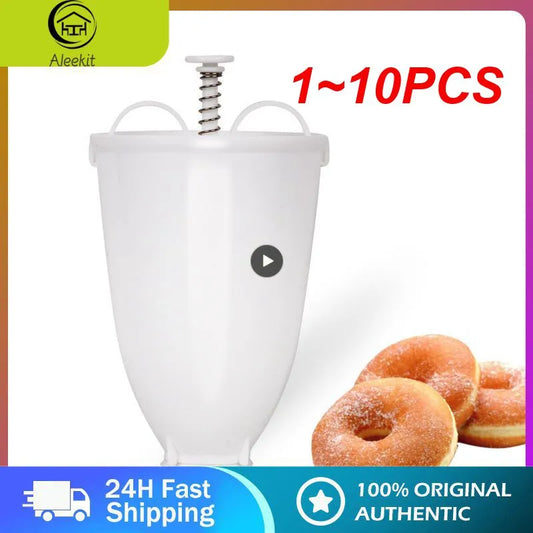 1-10PCS Plastic Manual Donut Maker - DIY Deliciousness