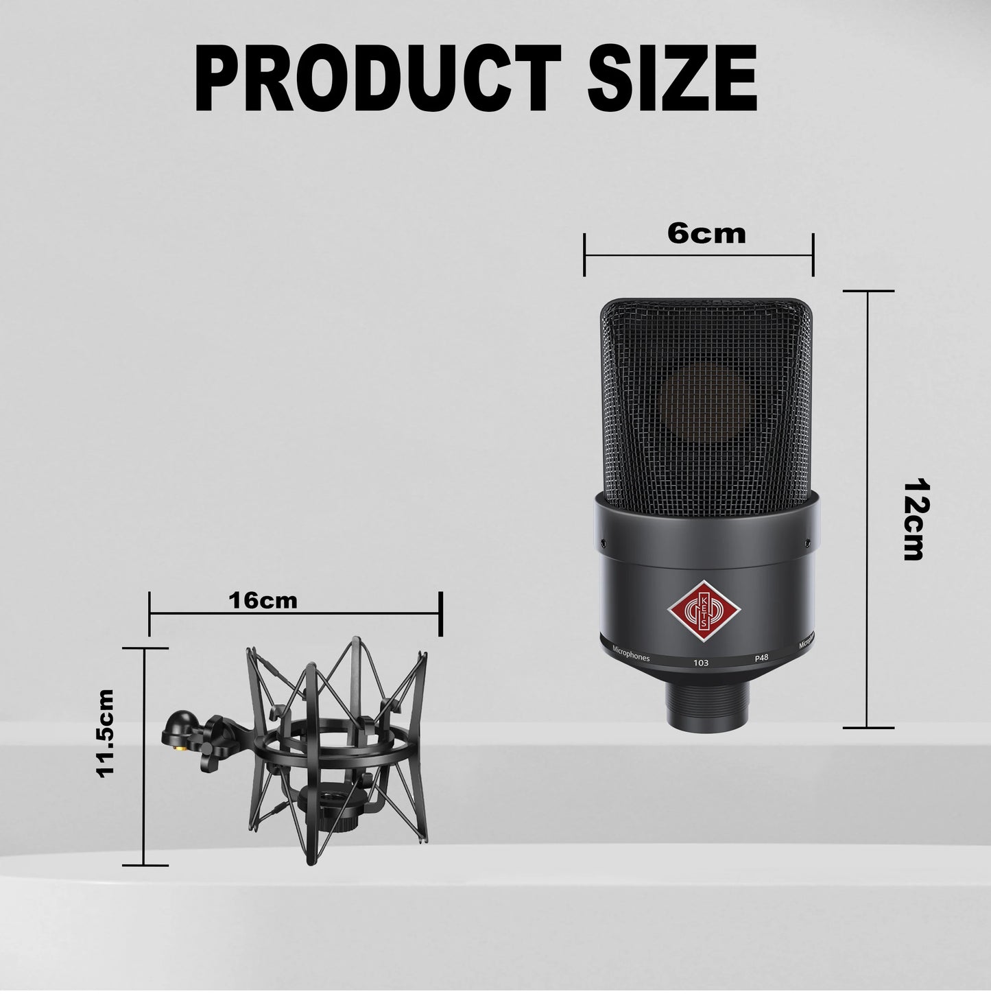 TLM 103 XLR Condenser Microphone – Professional Cardioid Studio Mic for Podcasting, Voice Over, Streaming & Home Recording