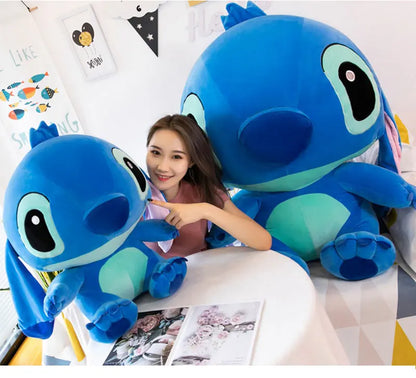 20-60cm Giant Lilo & Stitch Plush – Cartoon Stuffed Anime Toys, Pendant Pillow for Kids Birthday Gift