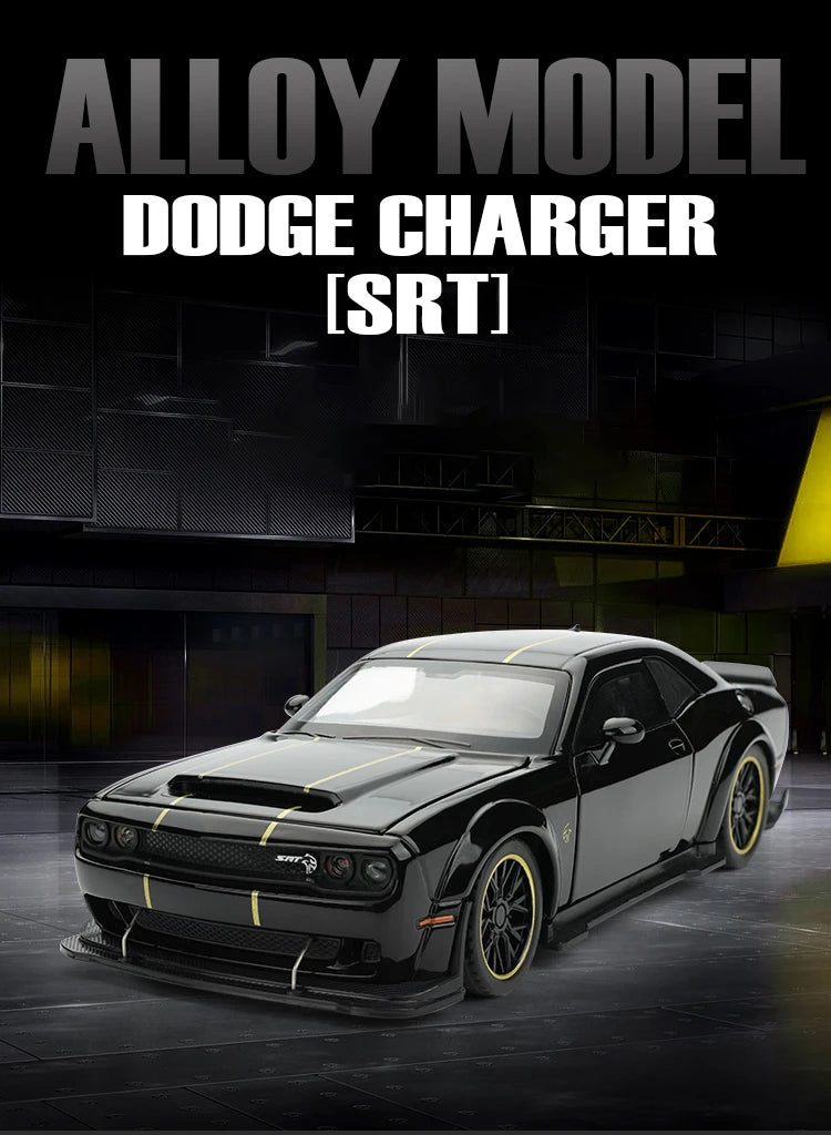 1:32 Dodge Challenger SRT Hellcat Redeye Diecast Model – V8 Alloy Metal American Muscle Sports Car Collectible