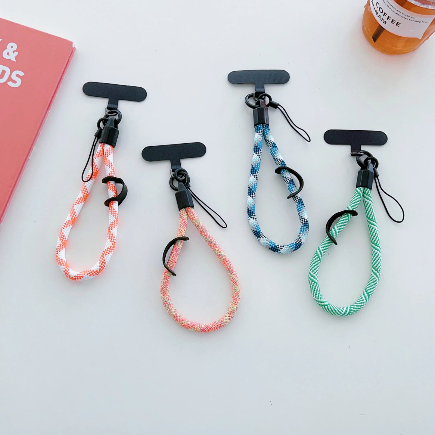 Colorful Woven Mobile Phone Lanyard: New Security Wristband for Headphones, Keys, and Wallet - Stylish and Convenient Wristband Accessory