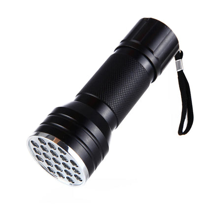 9/21LED UV Light 395nm Waterproof Flashlight – Portable Ultraviolet Torch for Nails, Black Light & Detection