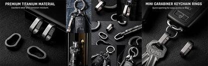 EDC Smart Key Holder Wallet – Compact Metal Keychain Organizer for Car & Door Keys, Pocket Tools