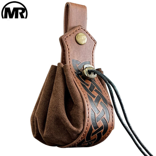 Viking-Style Medieval Coin Purse Belt Pouch - High-Quality Retro Waist Bag for Men, Cool & Handsome Design