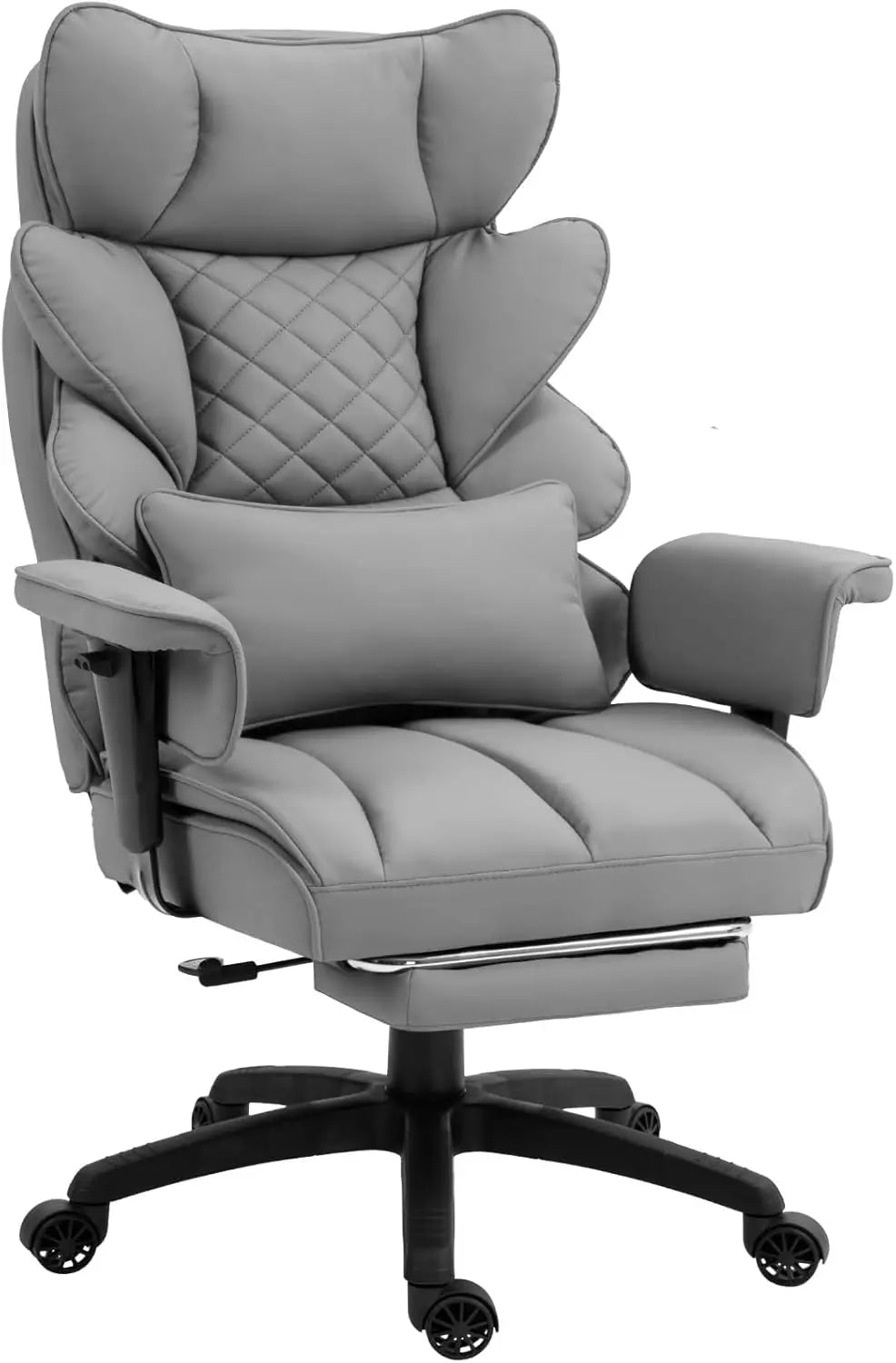 Big & Tall Office Chair – High Back Gaming & Computer Chair with Pocket Spring Cushion, Adjustable Armrests & Lumbar Support