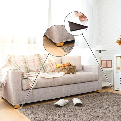 44PCS Non-Slip Furniture Grippers – Self-Adhesive Rubber Pads for Legs & Hardwood Floor Protection