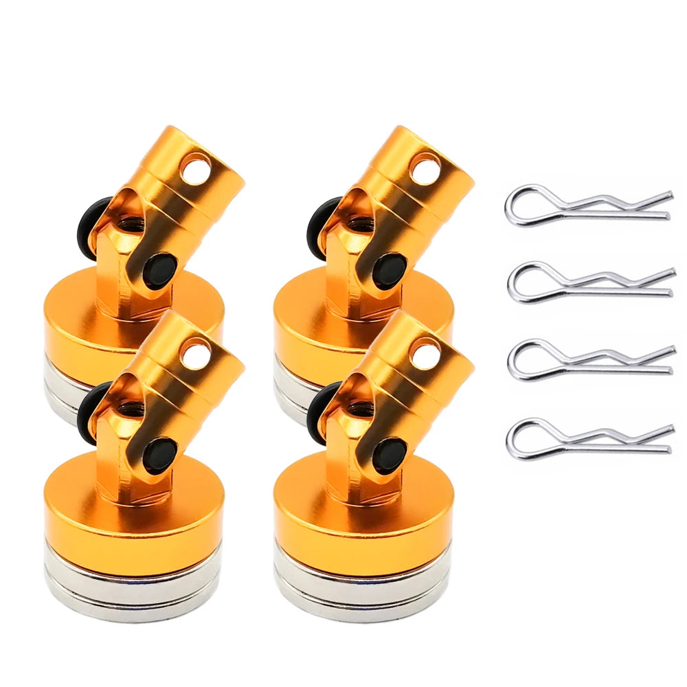 1 Set RC Car Drift Shell with Strong Magnet – Stealth Body Post Contact for 1/10 Scale Models TT01, TT02 Remote Control Cars