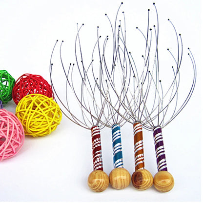 Octopus Head Massager - Scalp Relaxation and Body Relief Massager Scratcher for Tension Relief - Random Health Care Tool