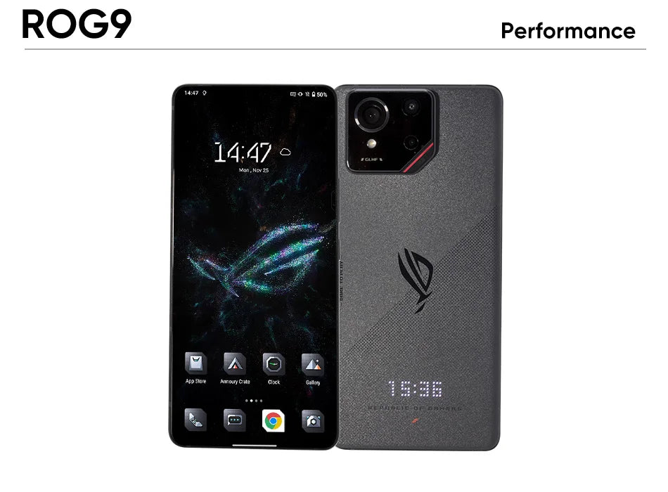 World Premiere ASUS ROG Phone 9 – Snapdragon 8 Elite 5G Smartphone, 6.78'' 185Hz AMOLED Display, 5800mAh, NFC, ROG 9 Pro