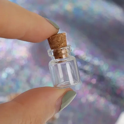 Mini Glass Bottles with Cork – DIY Transparent Empty Message Bottles for Birthday, Wedding, and Party Favors Decor