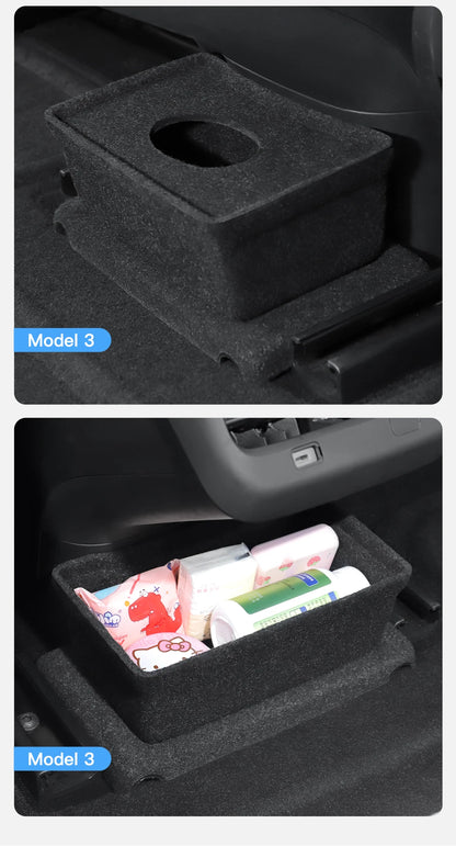 YZ Storage Box for Tesla Model 3 & Model Y – Center Armrest Hidden Box & Cup Holder Organizer, 2023-2022 Car Accessories