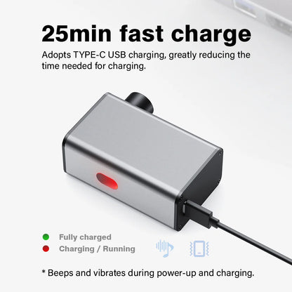 CYCLAMI A3 Ultralight Electric Bike Pump – 100 PSI Portable Tire Inflator for MTB, Road Bike & Motorcycle, Aluminum Alloy