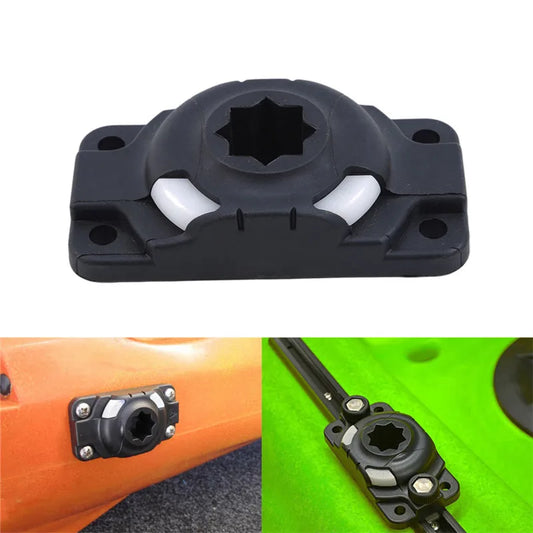 Inflatable Kayak Rod Holder Mount Base – Nylon Slide Rail for Boat & Canoe, Kayak Accessories (Without Screws)