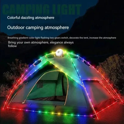 LED Camping Strip Lamp - 10M Waterproof Atmosphere Light Belt for Outdoor Garden & Tent Decoration