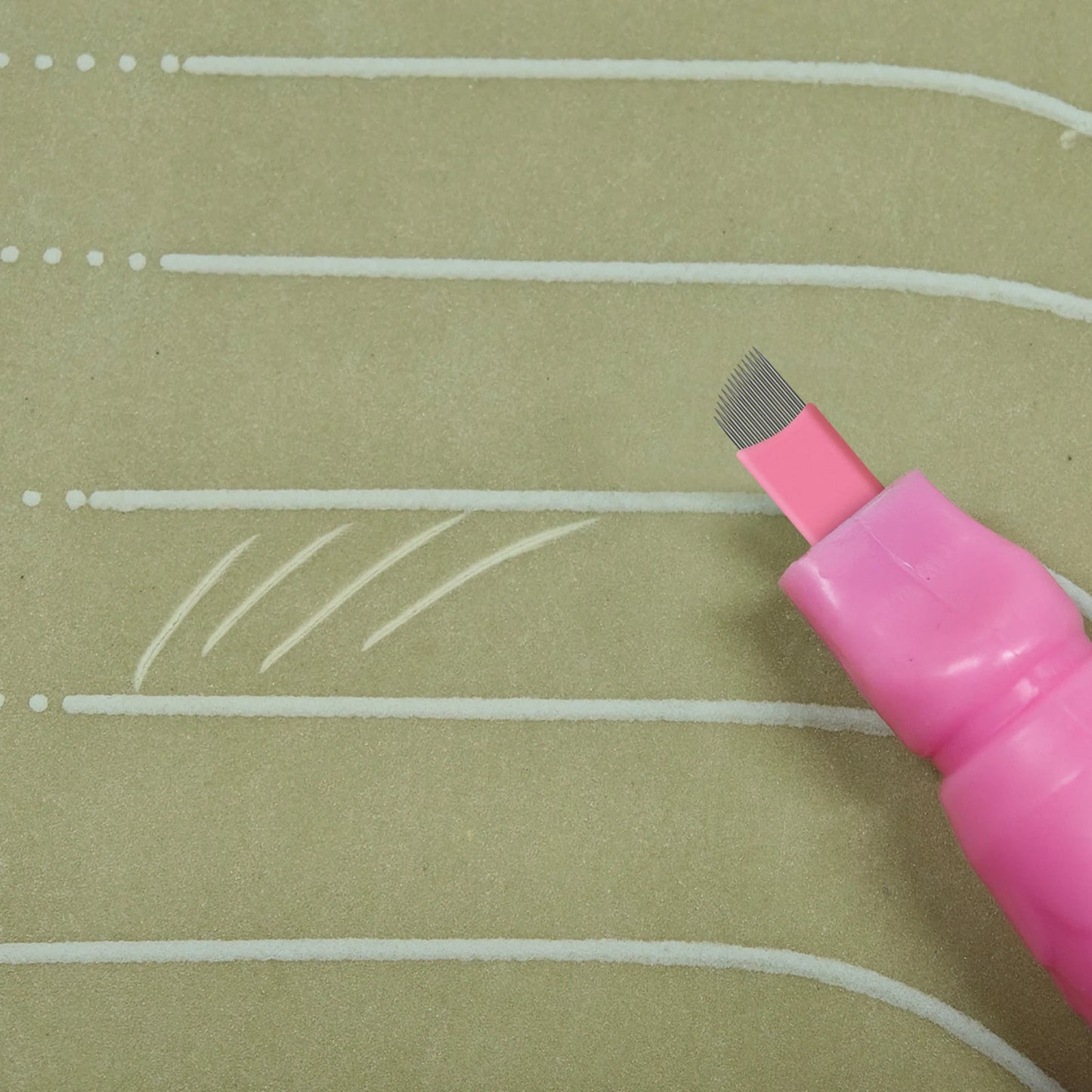 10pcs Disposable Microblading Pens – 18U & 14F Semi-Permanent Eyebrow Hand Tools