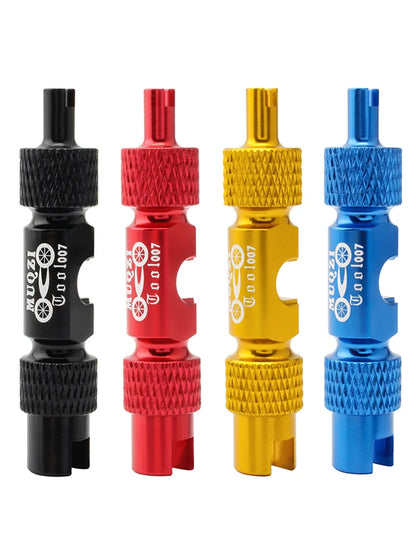 MUQZI MTB & Road Bike Valve Tool – Schrader & Presta Wrench for Tire Installation and Valve Core Removal