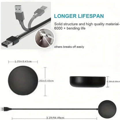 Magnetic Wireless Watch Charger – Fast Charging Dock for Samsung Galaxy Watch 8/7/6/5 Pro/5/4/3 Active 2, Portable Charging Station