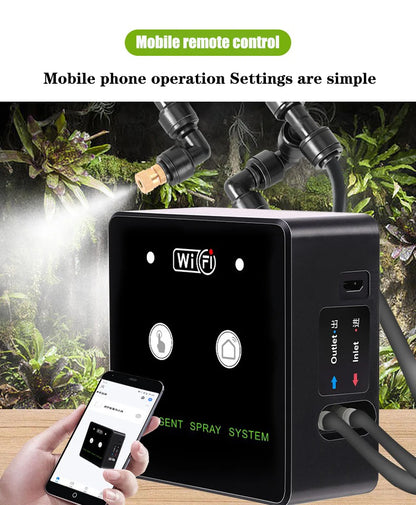 WiFi Rainforest Sprayer — Automatic Timed Mist System Kit for Reptiles & Irrigation