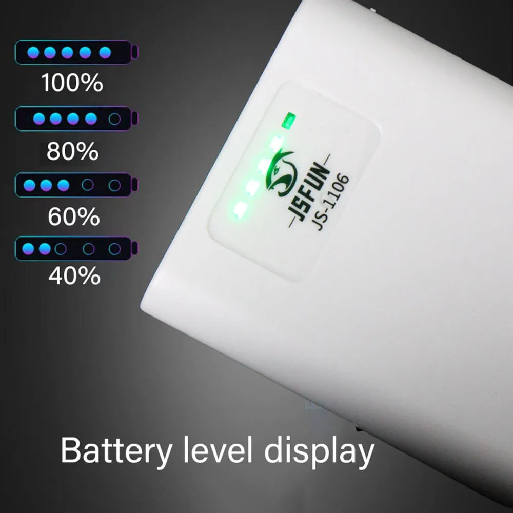 JSFUN USB Rechargeable Fish Tank Pump – Ultra-Quiet Portable Aerator for Outdoor Fishing