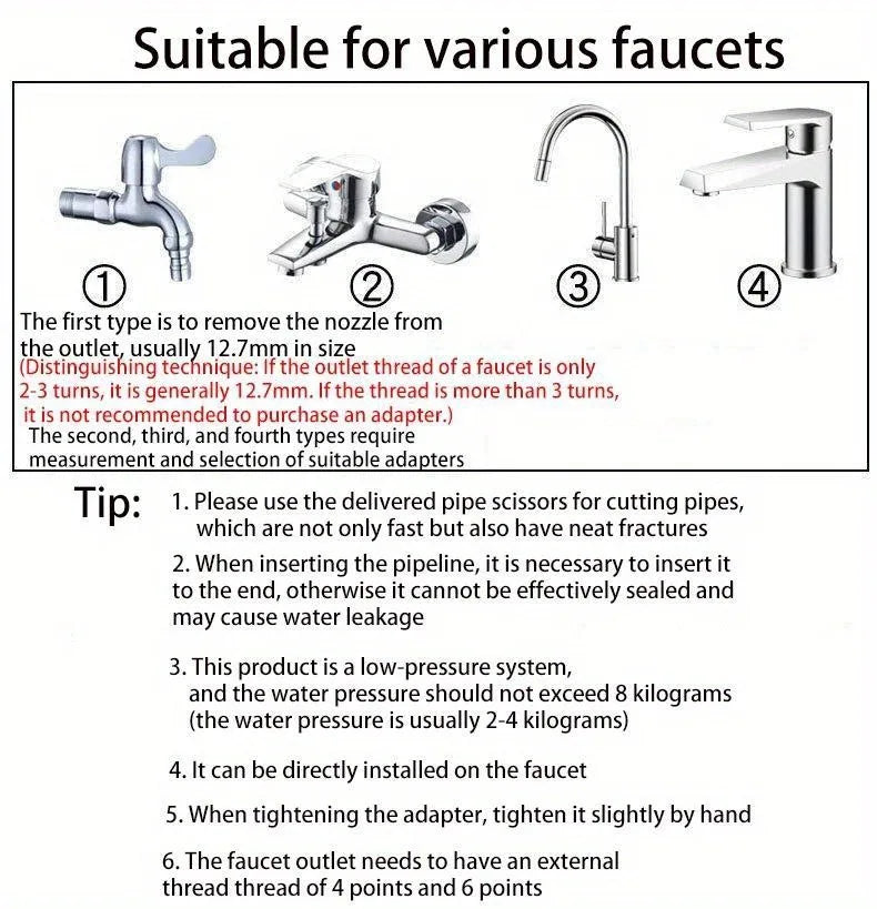 5-20M Automatic Garden Irrigation Kit – Universal Rotating Copper Nozzle Sprinkler for Balcony & Lawn Watering