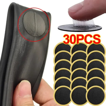 30/20/10PCS Bicycle Glue-Free Tire Patches – Quick Drying Adhesive Repair Tool for Tyre Protection, Bike Accessories
