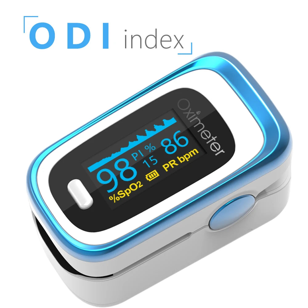 Portable Medical Finger Pulse Oximeter – OLED Display, SPO2, PR, Sleep Monitor, 8-Hour Battery Life