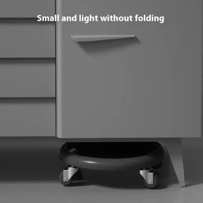 Noiseless 4-Wheel Abdominal Roller – Multifunctional Muscle Trainer with Handles for Gym & Home