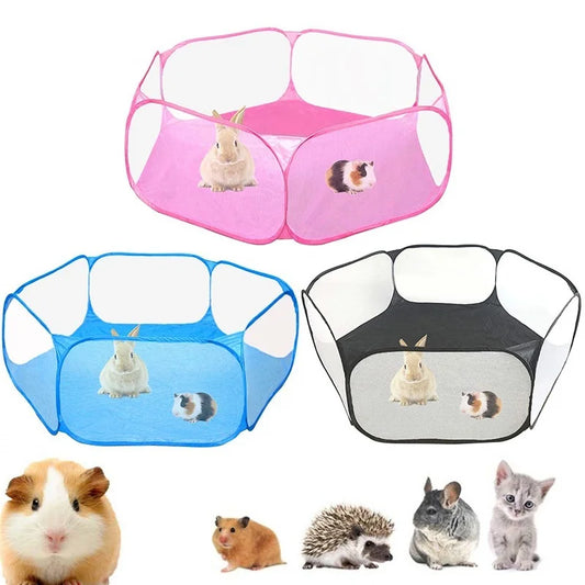 Portable Pet Playpen – Fashionable Indoor/Outdoor Cage Playground Fence for Hamsters, Chinchillas & Guinea Pigs