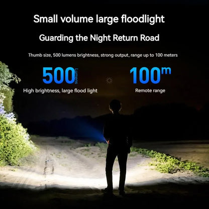 PHILIPS EDC LED Flashlight - Rechargeable Mini Keychain Light for Camping, Hiking & Self-Defense