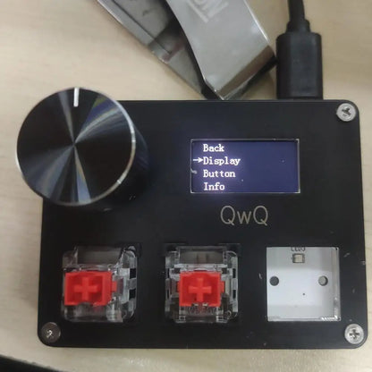 SayoDevice OSU Keyboard O3C | Rapid Trigger Hall Magnetic Red Switches with Knob & Screen, Copy-Paste Shortcut