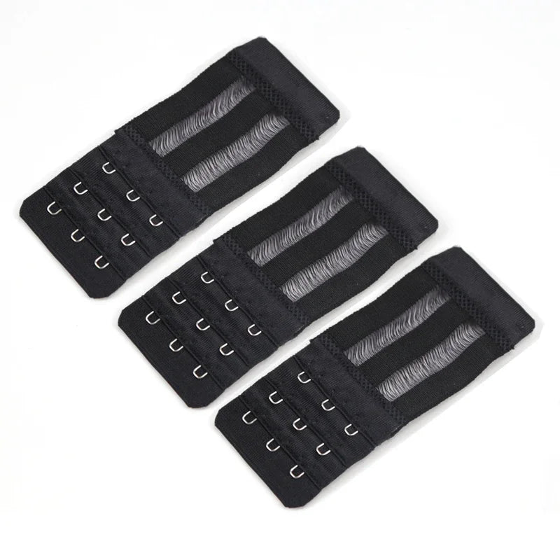 3PCS Ladies Bra Extender Set – 3-Hook Soft Nylon Strap Extension for Women’s Intimates & Bra Accessories