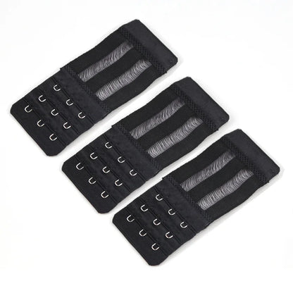 3PCS Ladies Bra Extender Set – 3-Hook Soft Nylon Strap Extension for Women’s Intimates & Bra Accessories