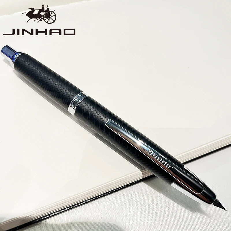 JINHAO Metal Fountain Pen – 10 Brand New Retractable Fine Nibs with Ink Converter